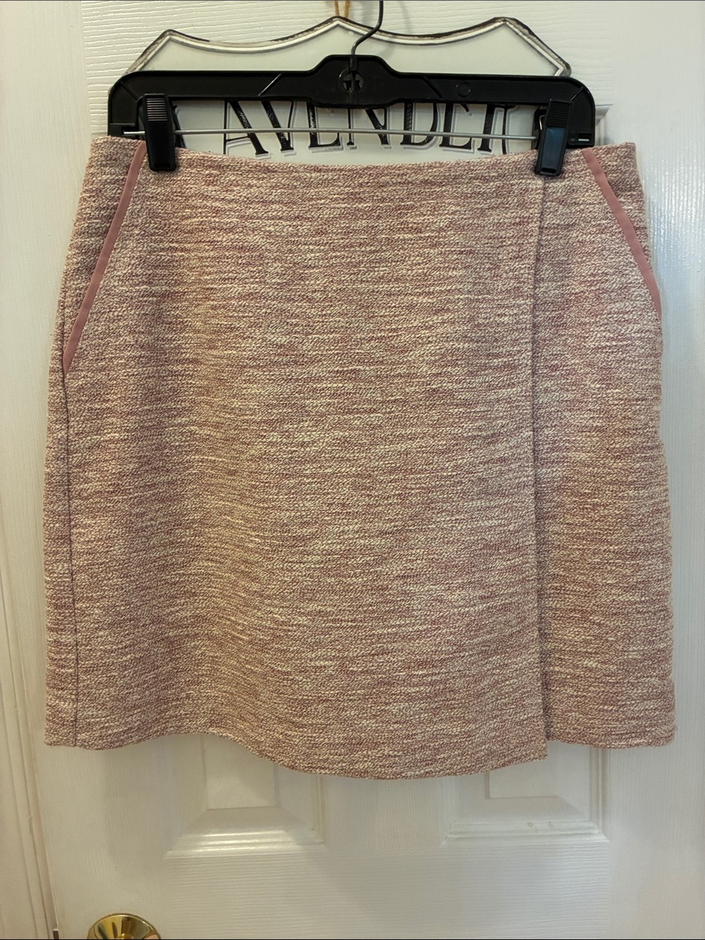 LOFT, Ann Taylor Dusty Pink Tweed Mini Skirt